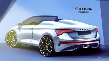 Skoda Scala spider: ecco il primo disegno della concept car